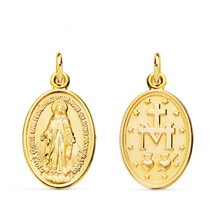 VIRGEN DE LA MEDALLA MILAGROSA 18KT