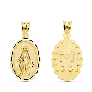 VIRGEN DE LA MEDALLA MILAGROSA 18KT